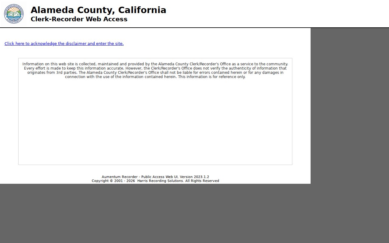 San Leandro people search through Alameda County official records